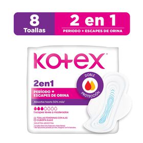 Toalla Higiénica Kotex 2 en 1