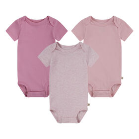 Pack de 3 Bodies Niña Coral 0-3