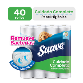 Papel Higienico Suave Cuidado Completo 40 Rollos