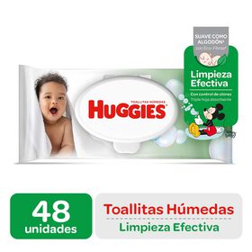 Toallitas Húmedas Huggies Limpieza Efectiva 48 unid