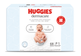 Pañal Huggies Dermacare Talla P 68 unid