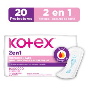 Protector Diario Kotex 2 en 1